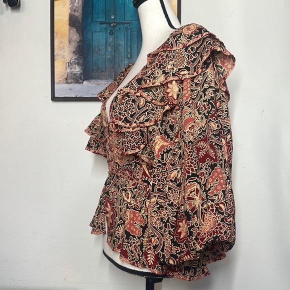 NWT!! Love the Label Anthropologie Jaipur Printed Top - Picture 5 of 8